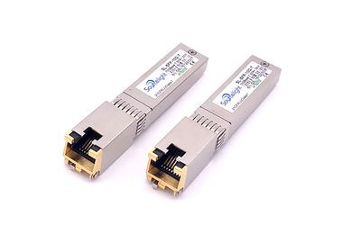 China 10gbase-t Kopersfp+ Optische Zendontvanger voor Gigabit Ethernet Rj45 30m over Cat7-Kabel leverancier